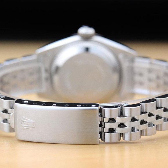 Sale! Rolex Ladies Black Arabic Gold Watch - Picture 6 of 8